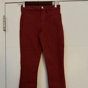L’Agence Margot High Rise Jean Sz 25 Burgundy